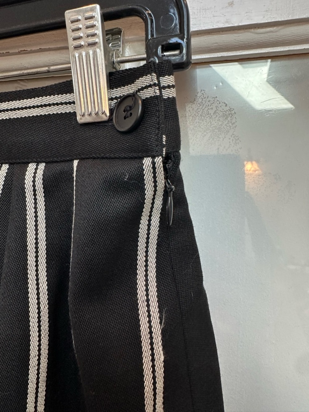 Vintage Yves Saint Laurent 80’s Chic Stripe Timeless Classic Pencil Skirt Size 6 - Picture 2 of 11